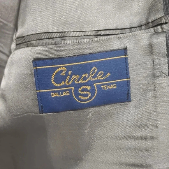 VTG,Circle S Mens Gray Dallas Texas Western Blazer/Jacket 46R. - Picture 9 of 11